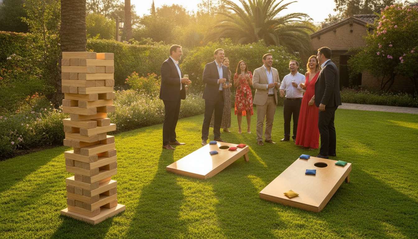 juegos de madera para eventos al aire libre — juegos de madera para eventos al aire libre