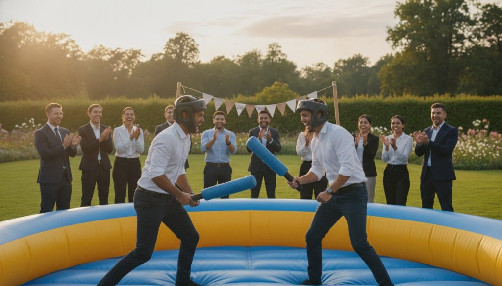 arriendo de gladiadores inflables para eventos corporativos — arriendo de gladiadores inflables para eventos corporativos
