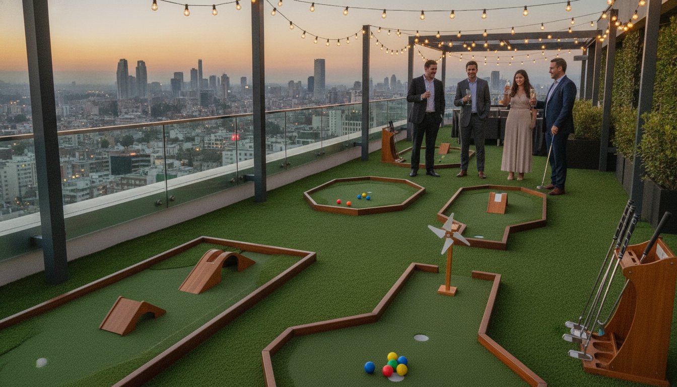 arriendo de mini golf para eventos en santiago — arriendo de mini golf para eventos en santiago